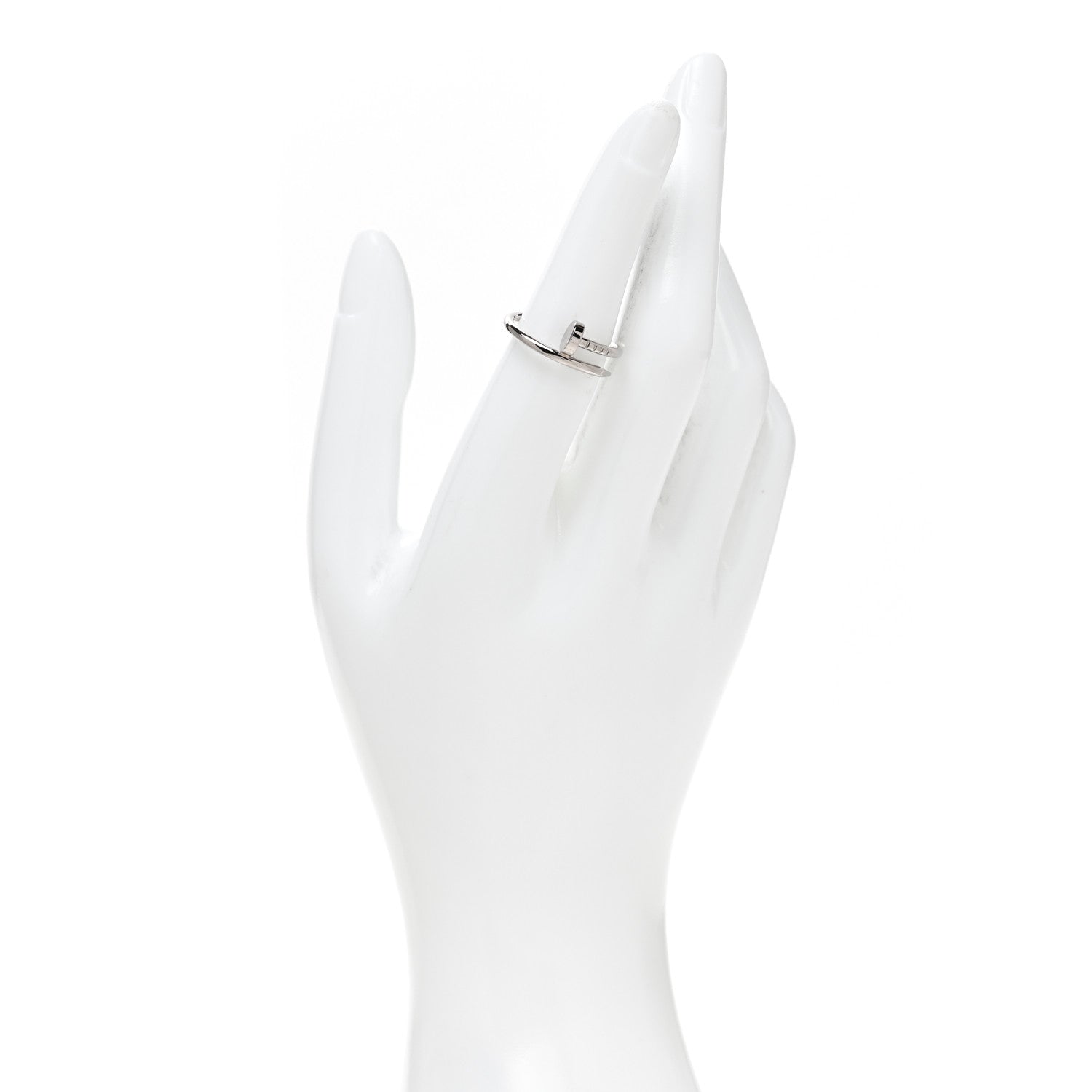 Cartier 18K White Gold Small Juste Un Clou Ring 52 6 2 of 5
