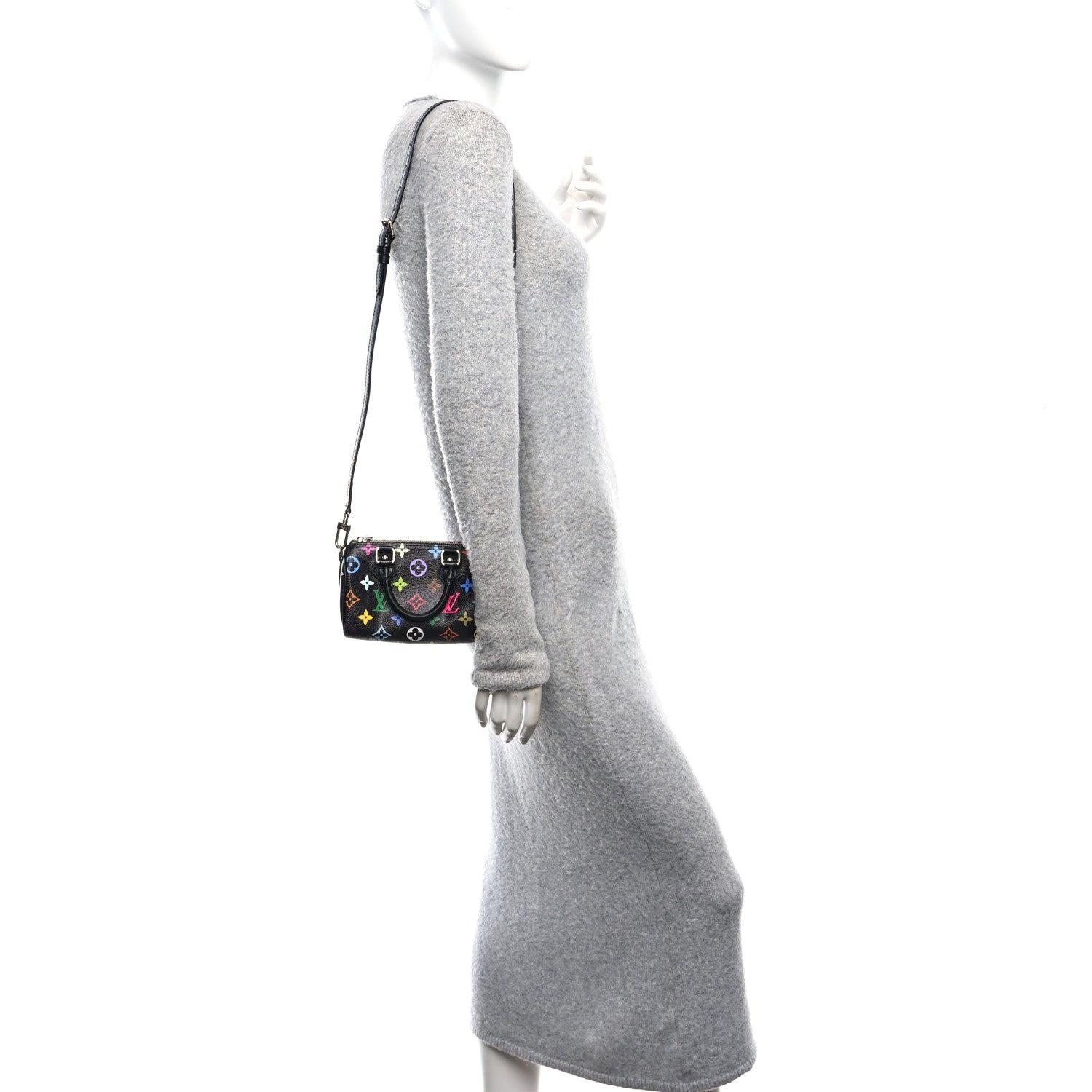 Louis Vuitton LV X TM Monogram Multicolor Nano Speedy Black 2 of 10