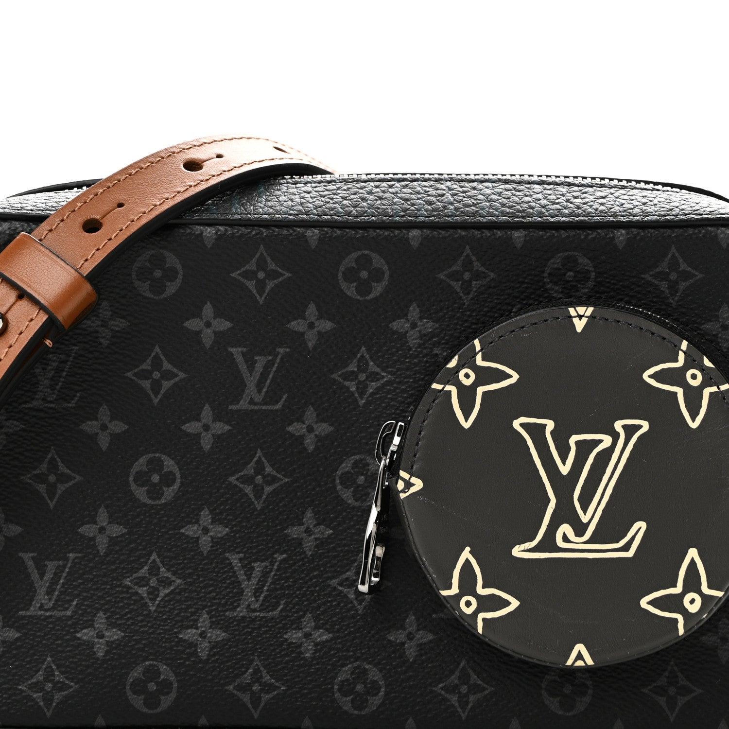 Louis Vuitton Monogram Eclipse Volga On Strap Crossbody Multicolor 7 of 9