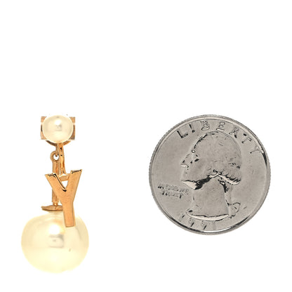 Christian Dior Pearl My ABCDior Y Tribale Earring Gold 2 of 4