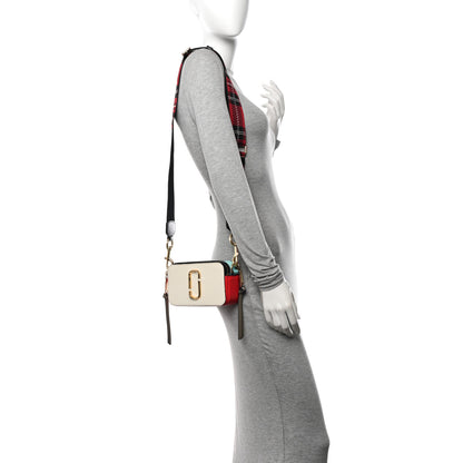 Marc Jacobs Saffiano Small Snapshot Camera Bag Porcelain Multi 2 of 12