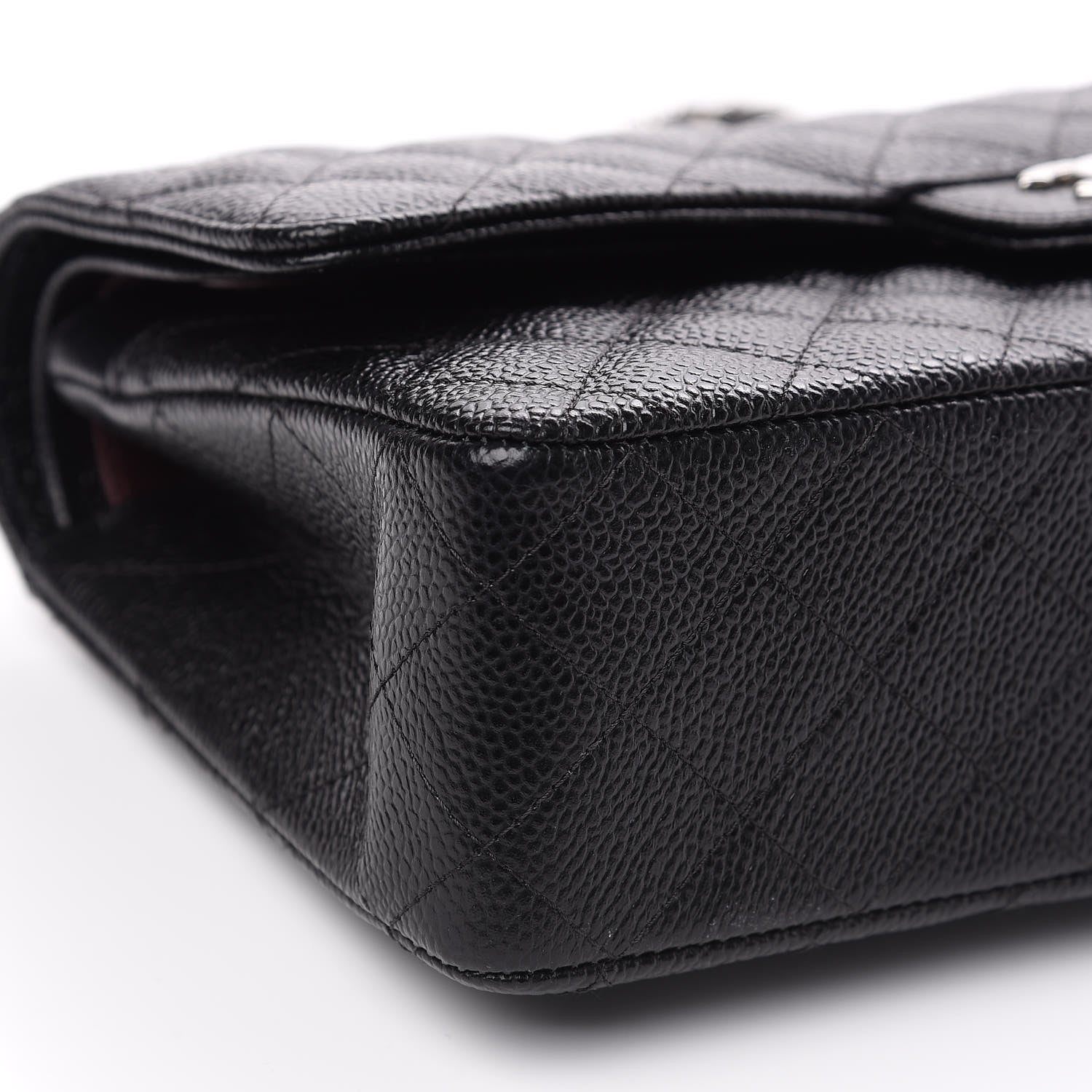 Chanel Caviar Quilted Medium Double Flap Black 7 of 9