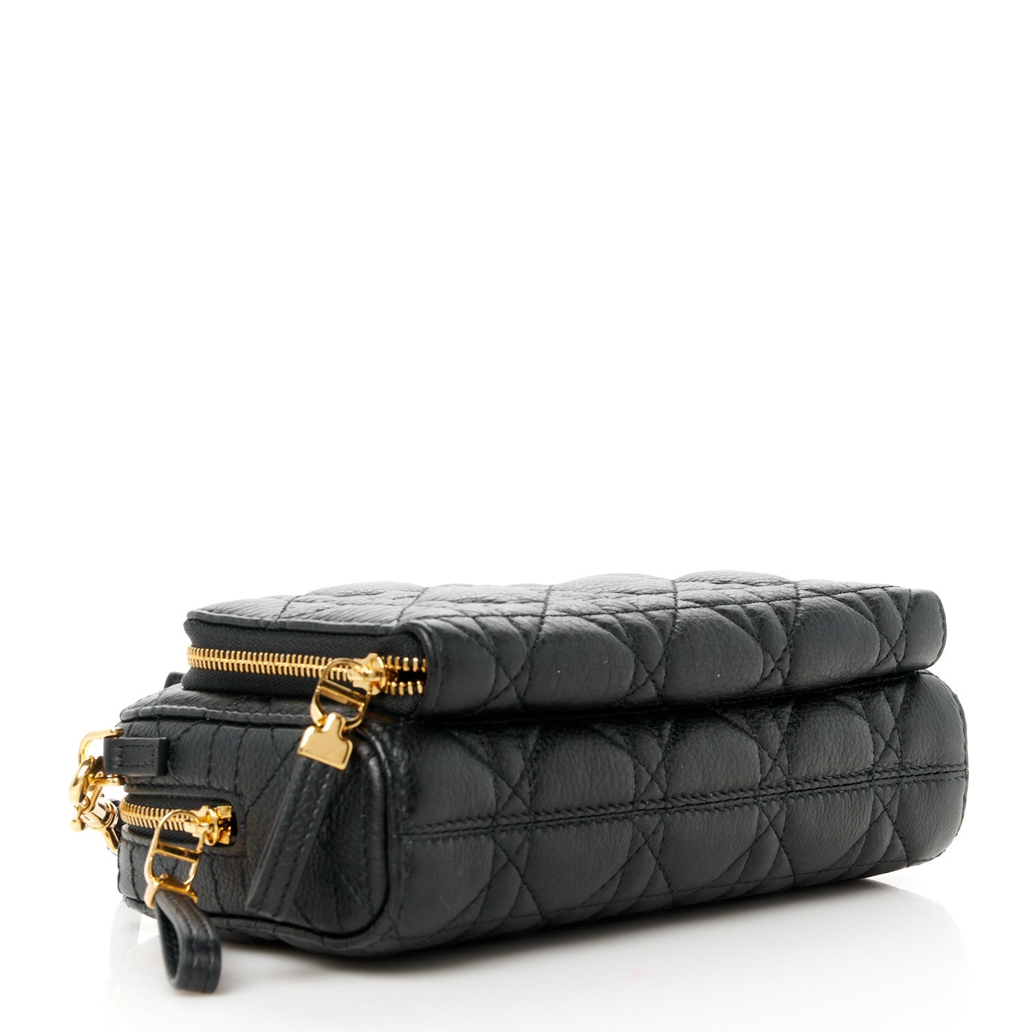 Christian Dior Supple Calfskin Caro Double Pouch Black 4 of 10