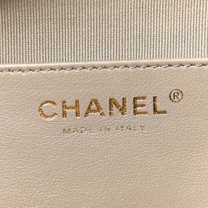 Chanel Suede Quilted Medium Chanel 25 Handbag Dark Grey 6 of 14