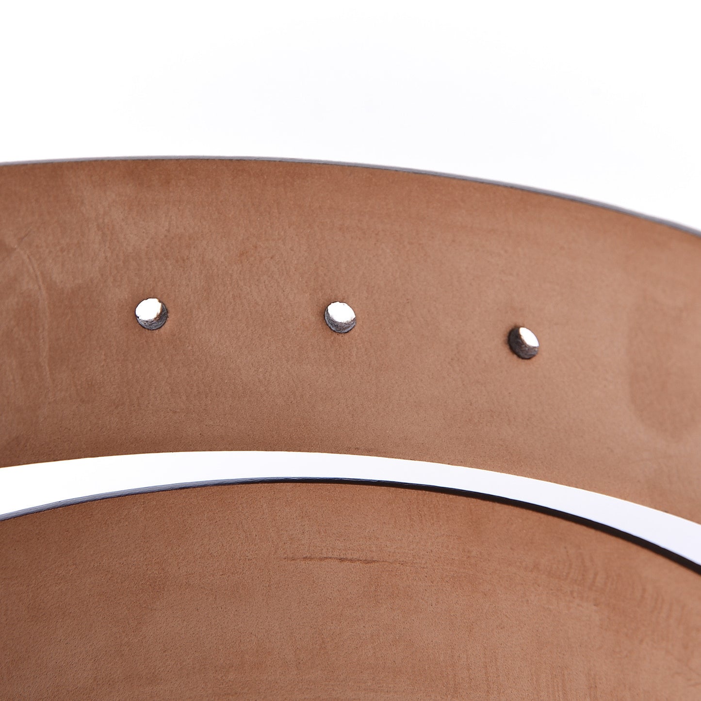GG Plus Monogram Calfskin Interlocking G 40mm Belt 85 34 White