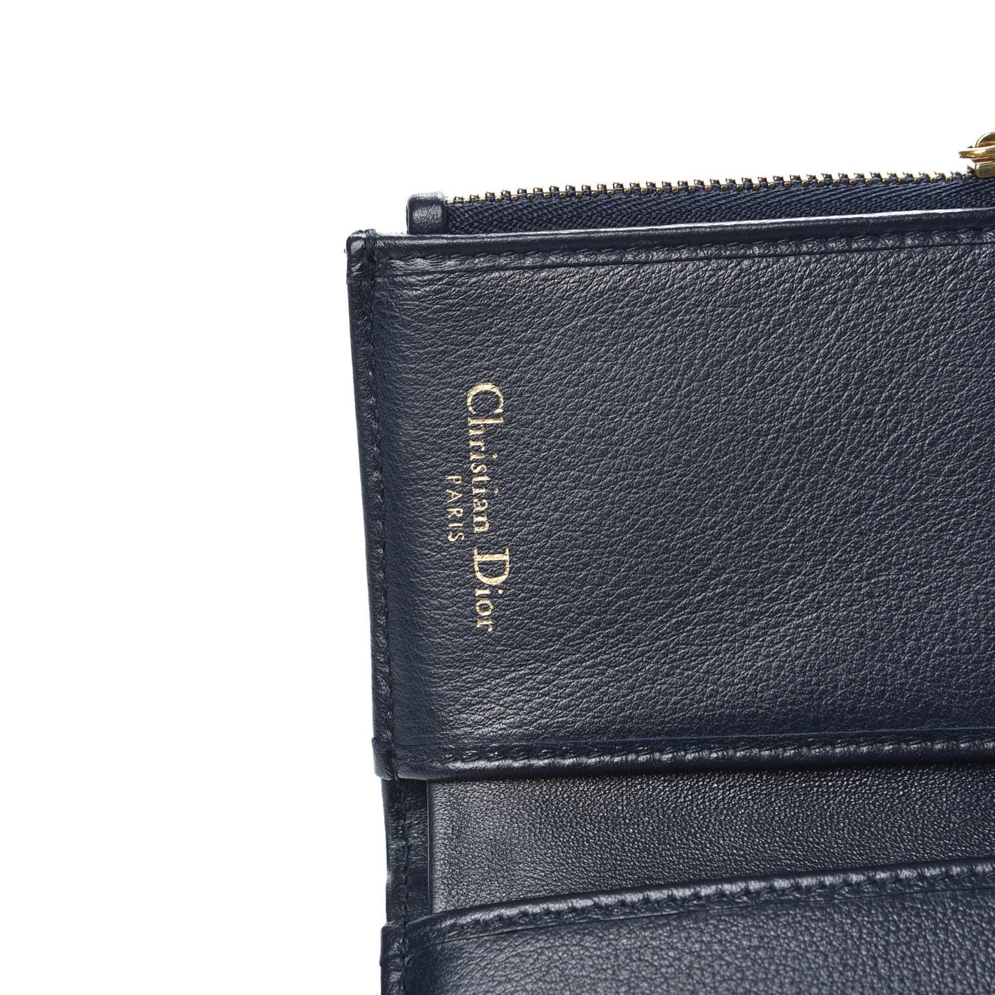 Oblique Saddle Lotus Wallet Blue