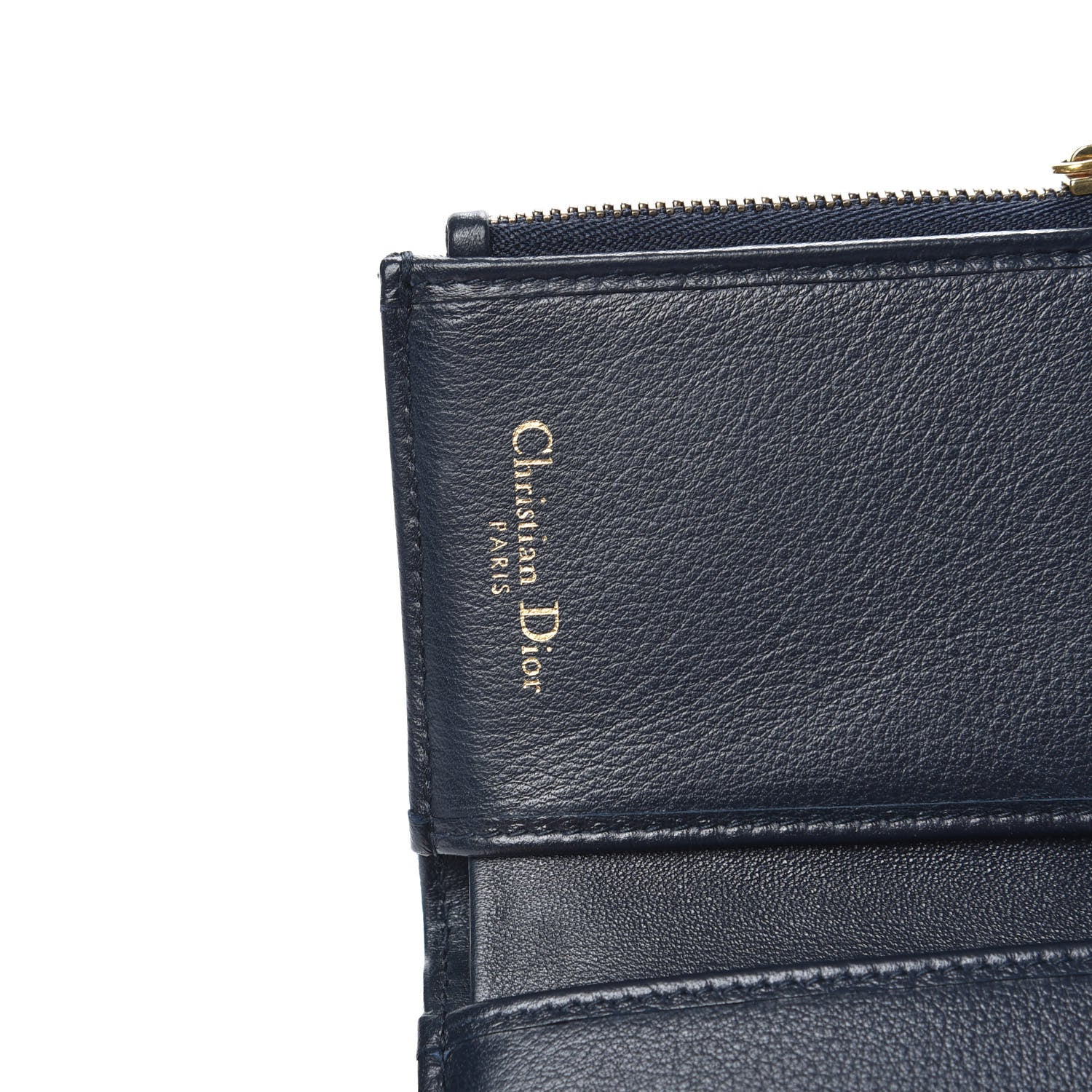 Christian Dior Oblique Saddle Lotus Wallet Blue 6 of 8