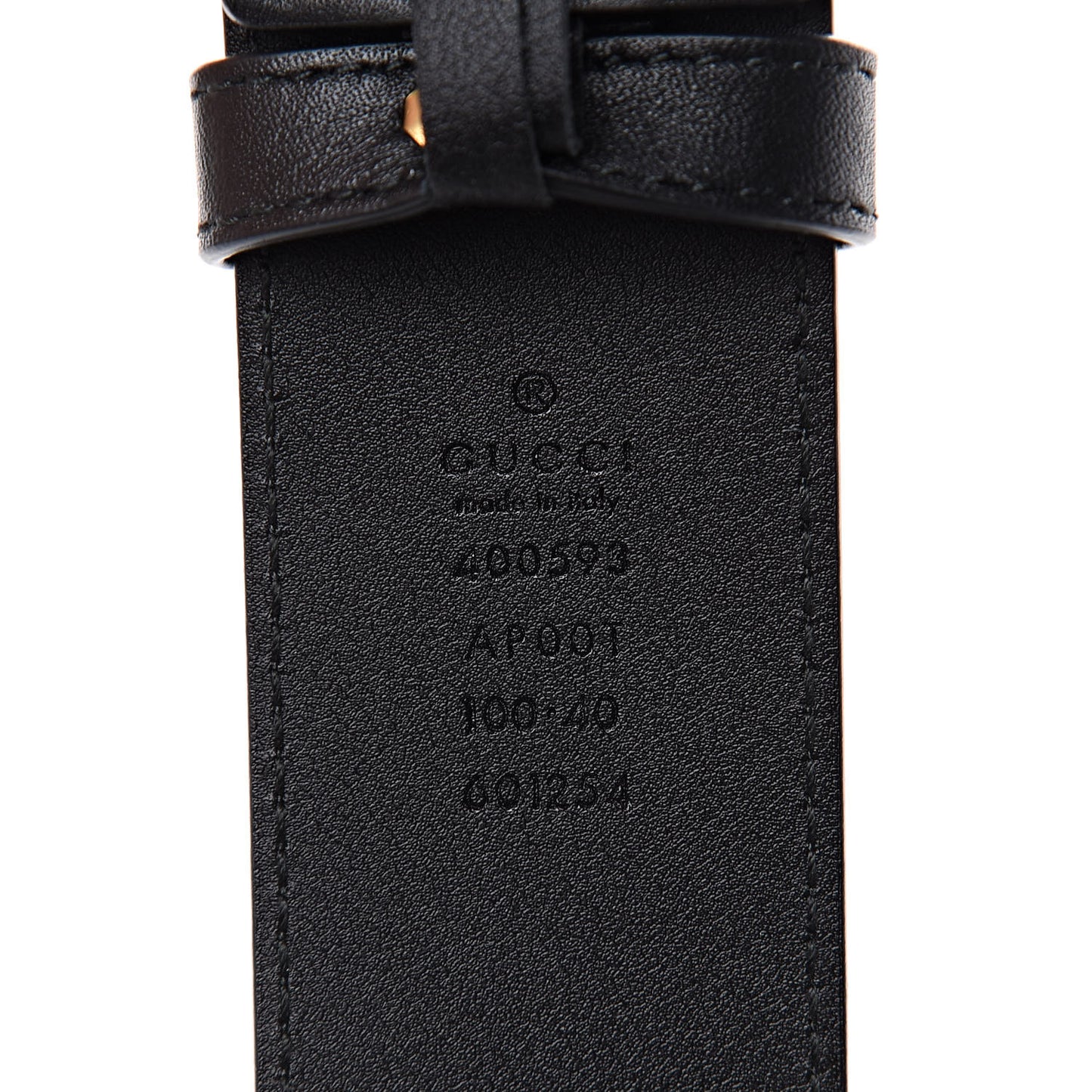 Calfskin Double G 40mm Belt 100 40 Black
