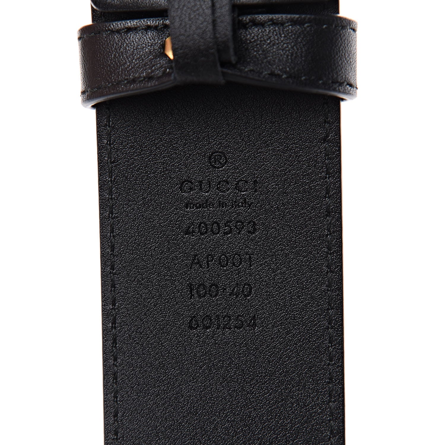 Gucci Calfskin Double G 40mm Belt 100 40 Black 6 of 6