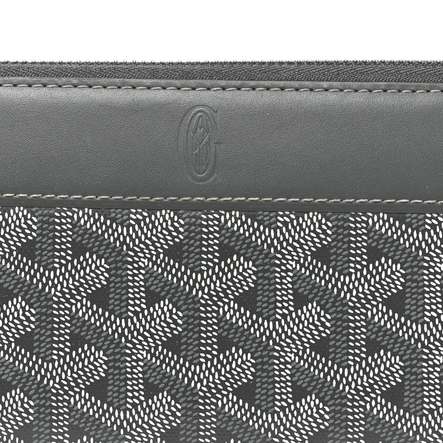 Goyardine Matignon Zip Around GM Wallet Grey