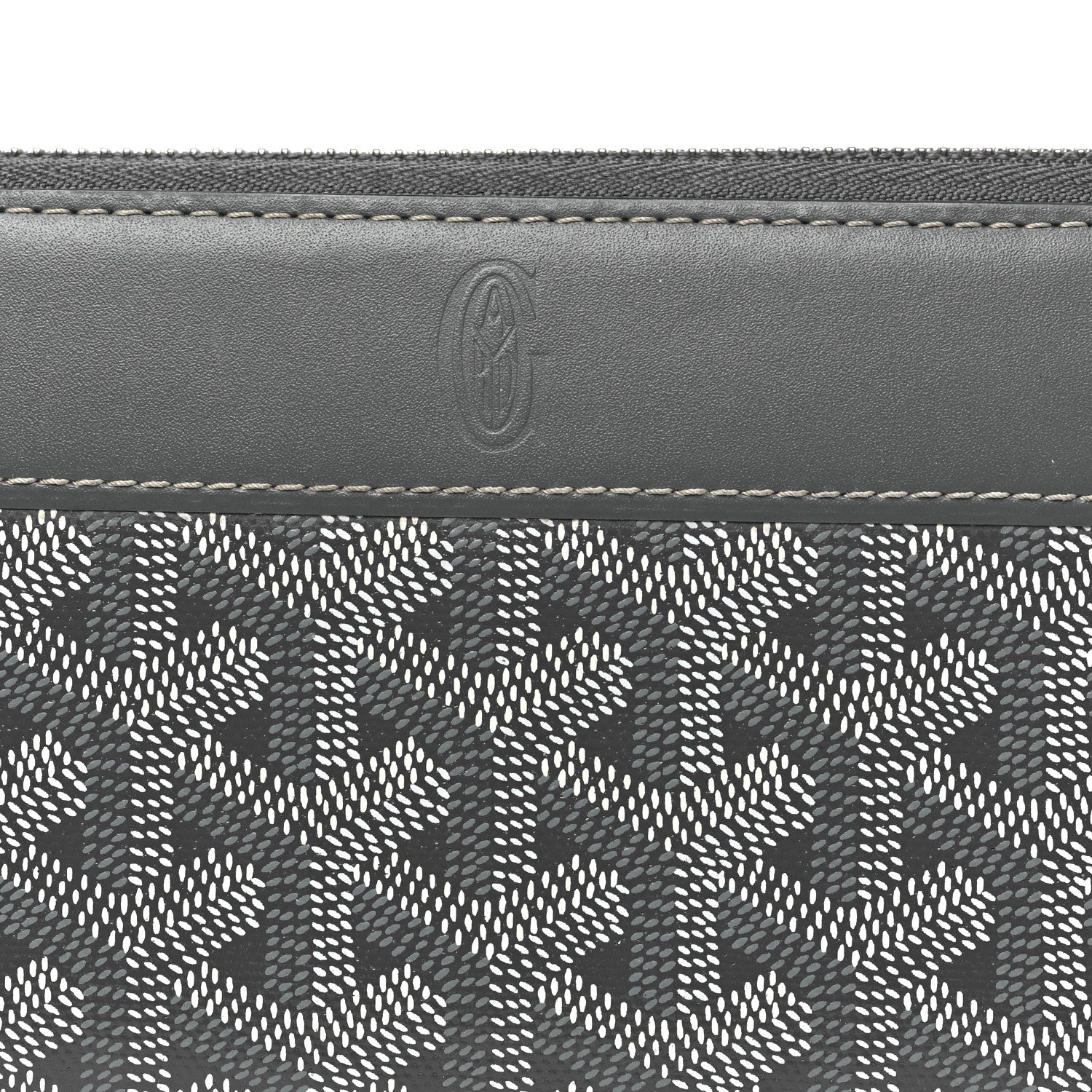 Goyard Goyardine Matignon Zip Around GM Wallet Grey 7 of 7
