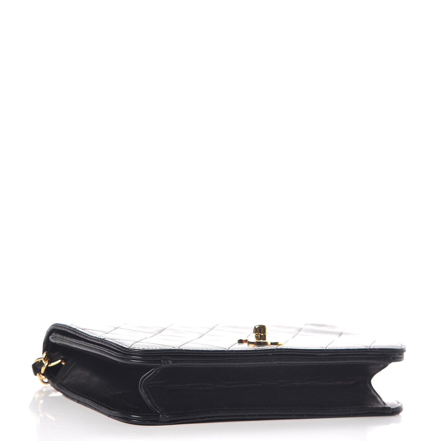Lambskin Quilted Mini Flap Black