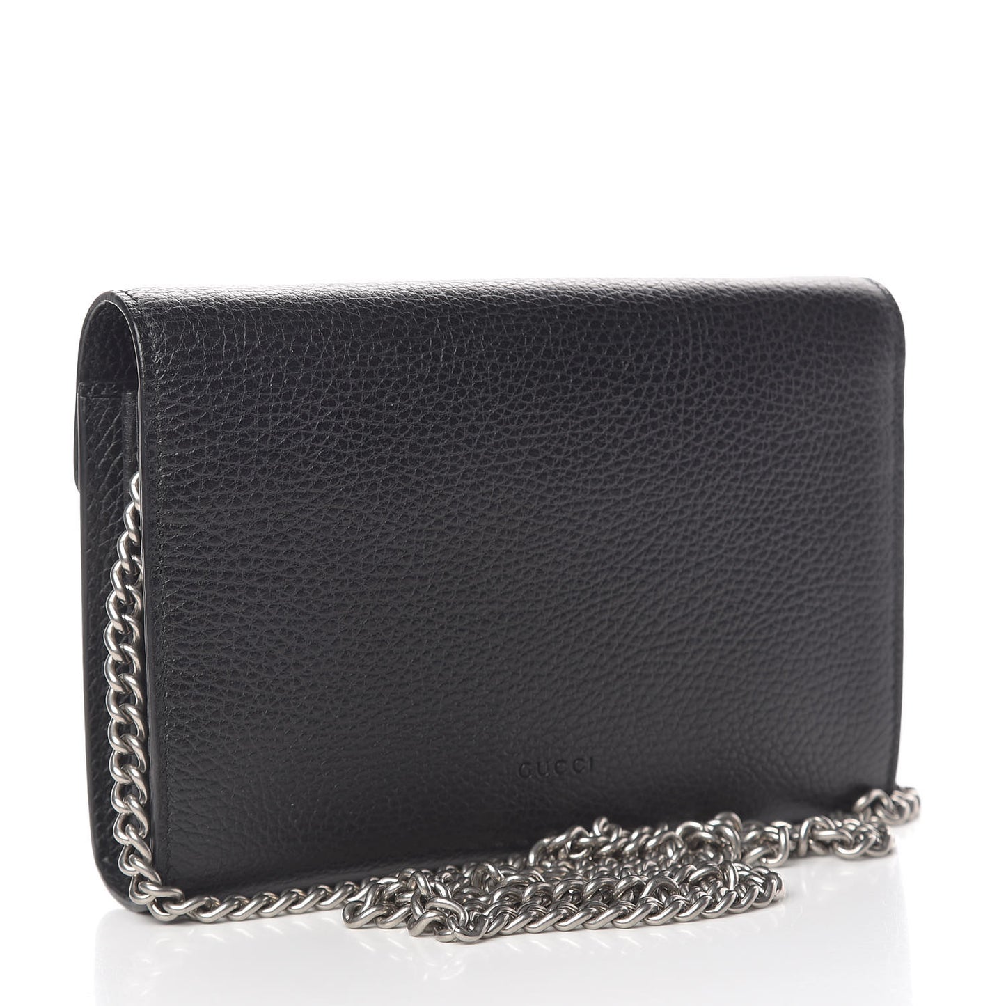 Calfskin Mini Dionysus Chain Wallet Black