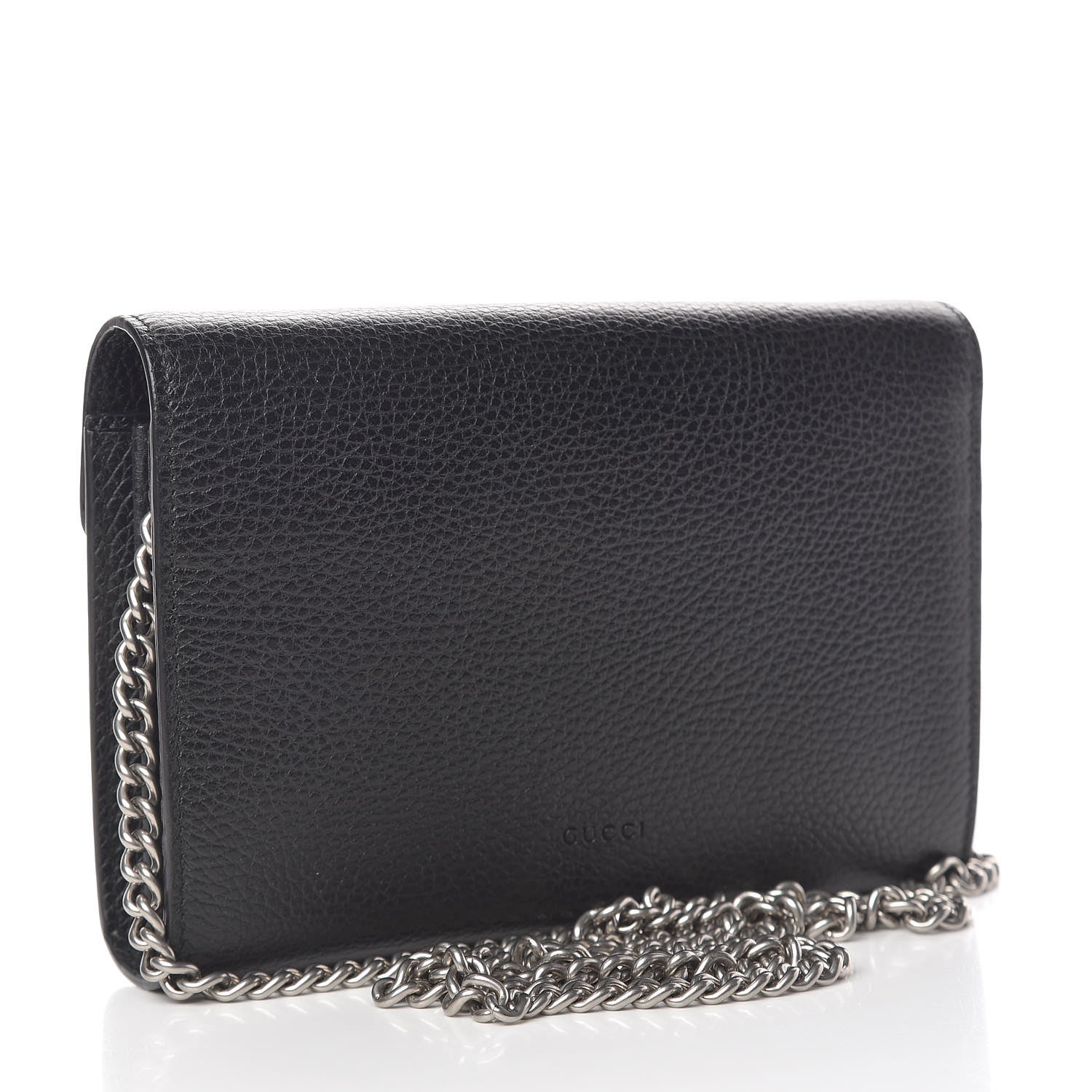 Gucci Calfskin Mini Dionysus Chain Wallet Black 3 of 15