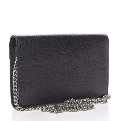 Gucci Calfskin Mini Dionysus Chain Wallet Black 3 of 15