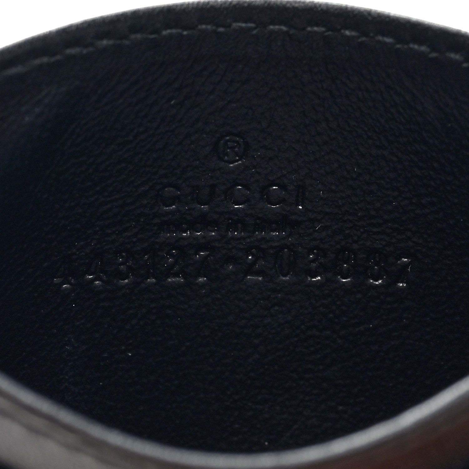 Gucci Calfskin Matelasse GG Marmont Card Holder Black 6 of 7