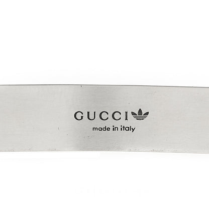 Gucci X ADIDAS Sterling Silver Enamel Cuff Bracelet 19 Black 4 of 5