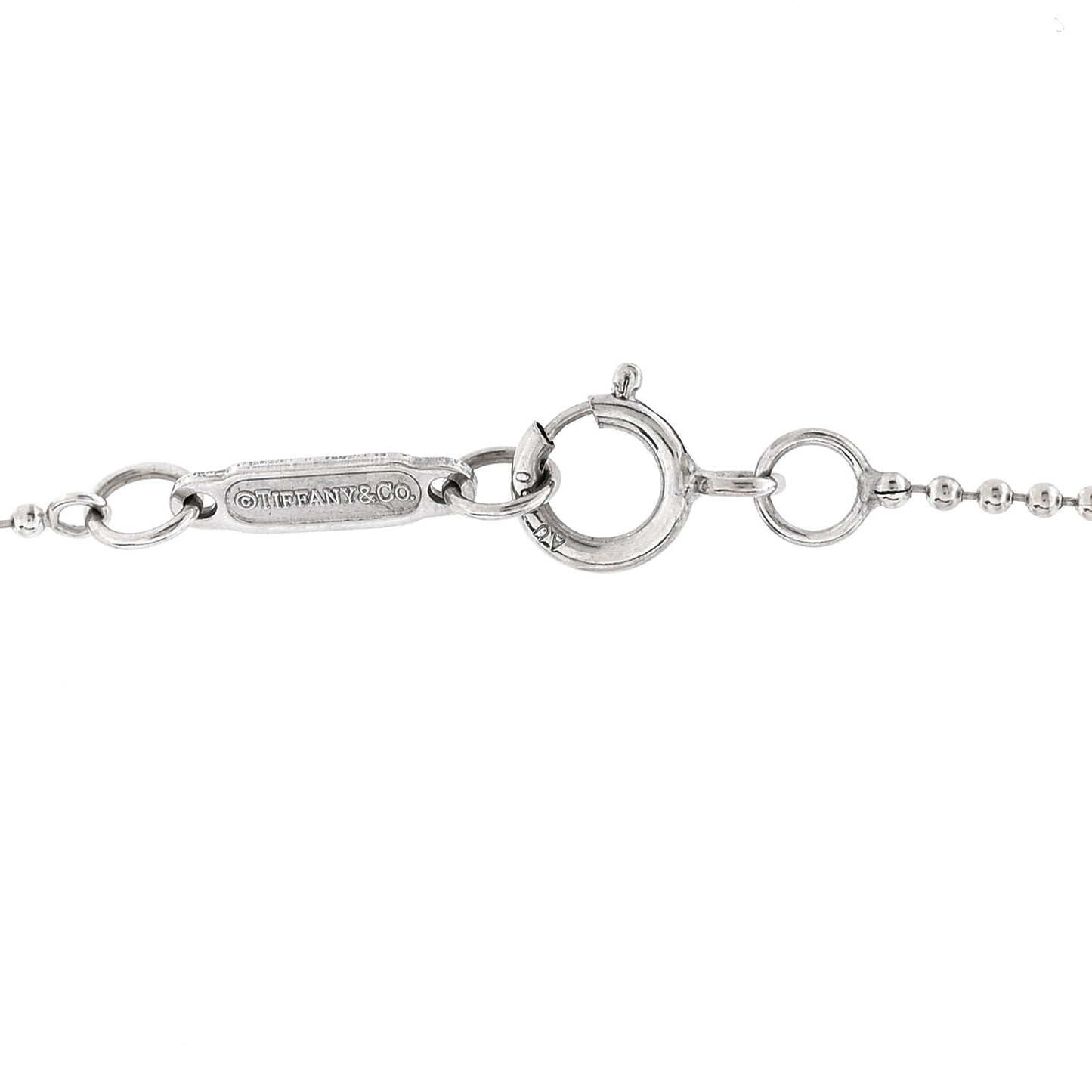 18K White Gold Diamond Crown Key Pendant Necklace