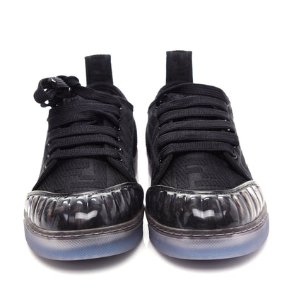 Fendi Corda FF Promenade Low Top Sneakers 37.5 Black 5 of 10