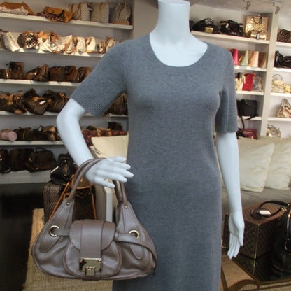 Jimmy Choo Leather Rhona Satchel Metallic 2 of 9