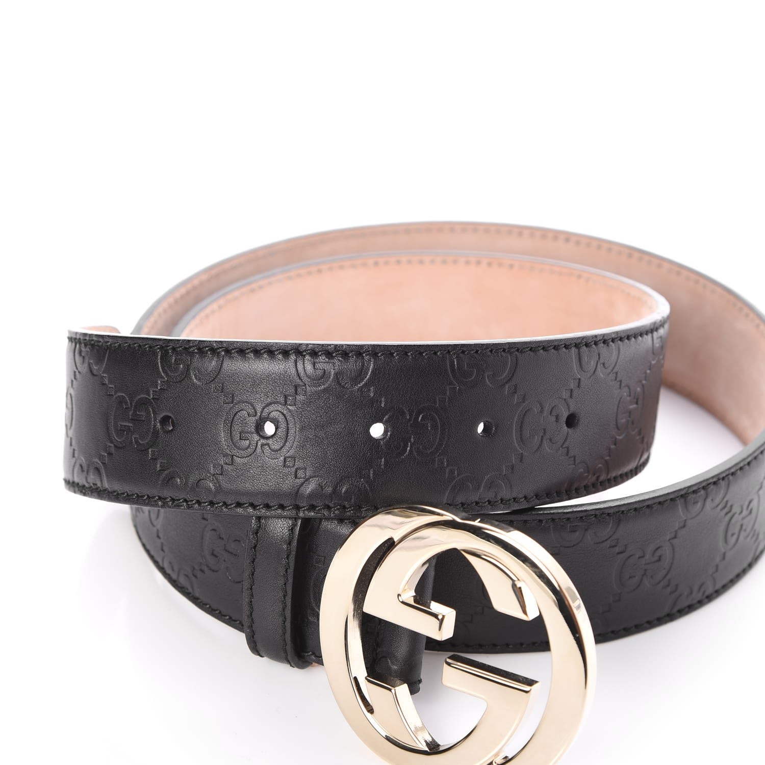 Gucci Guccissima Interlocking G 40mm Belt 100 40 Black 5 of 6