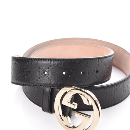 Gucci Guccissima Interlocking G 40mm Belt 100 40 Black 5 of 6