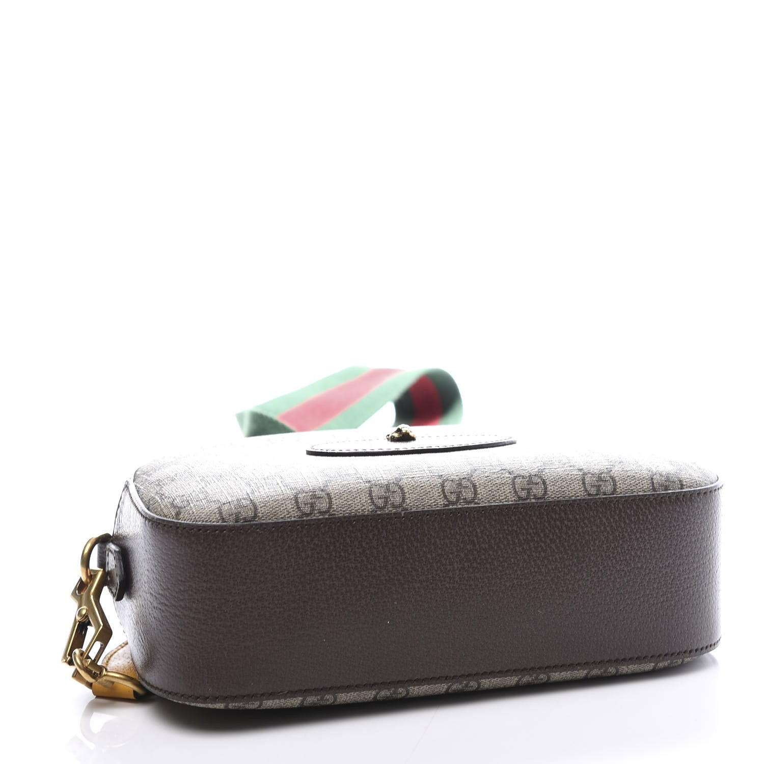 Gucci GG Supreme Monogram Web Neo Vintage Shoulder Bag Beige New Acero Crop 3 of 11