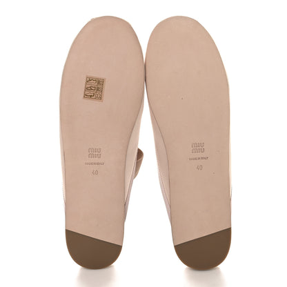 Miu Miu Raso Ballerina Mules 40 Orchidea 6 of 8