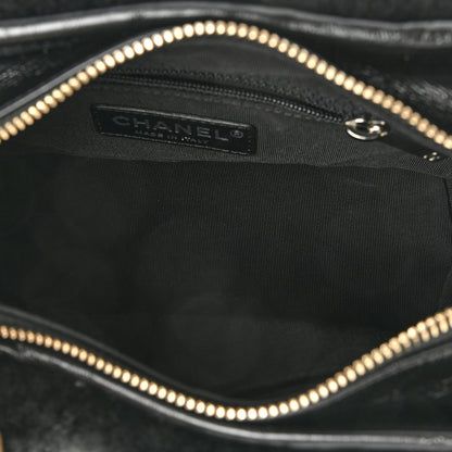Chanel Shearling Small Gabrielle Hobo Black 5 of 10