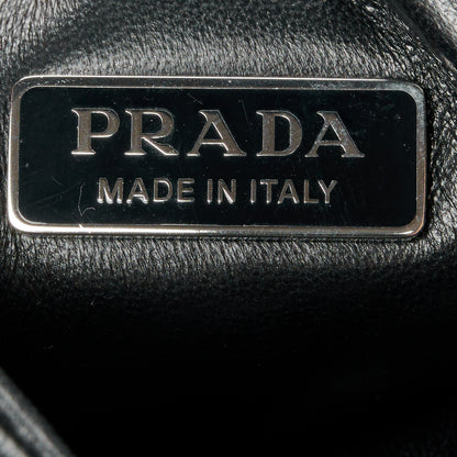 Prada Nappa Soft Padded Small Double Handled Shoulder Bag Black 6 of 10