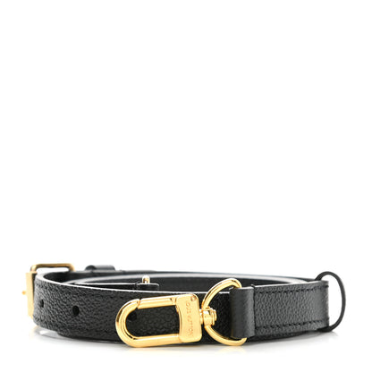 Louis Vuitton Calfskin 16mm Adjustable Shoulder Strap Black 1 of 4