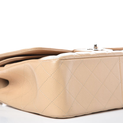 Chanel Caviar Quilted Jumbo Double Flap Beige Clair 8 of 10