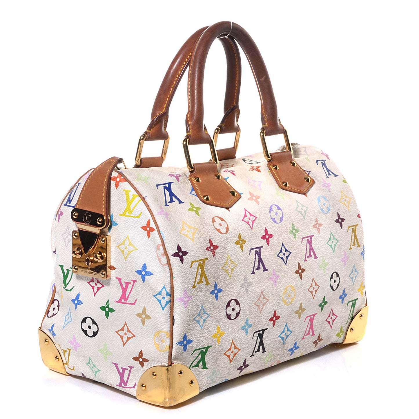 Monogram Multicolor Speedy 30 White