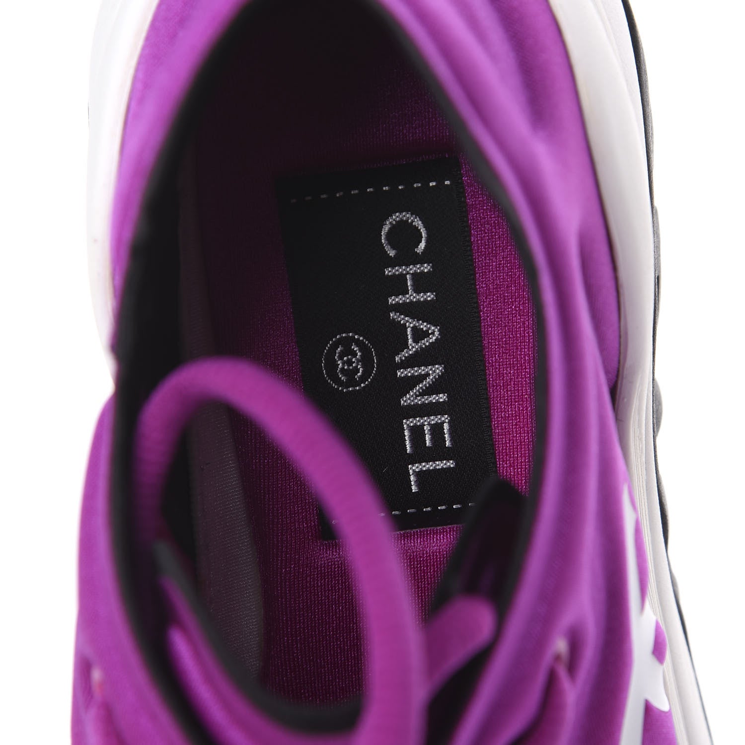 Chanel Lycra Womens CC Sneakers 36 Dark Pink 6 of 8