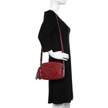 Gucci Sakai Be Green Calfskin Diagonal Stitched Small Blondie Shoulder Bag Rosso 2 of 8