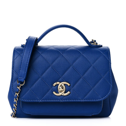 Chanel Caviar Quilted Small Business Affinity Flap Dark Blue 1 of 10