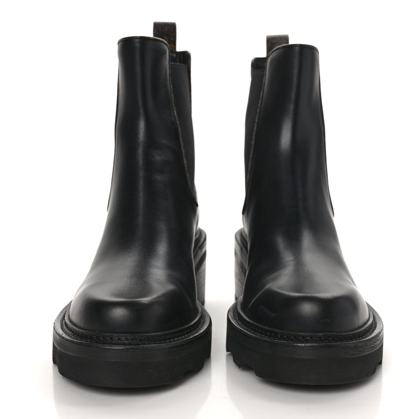 Calfskin Monogram Beaubourg Ankle Boots 40.5 Black
