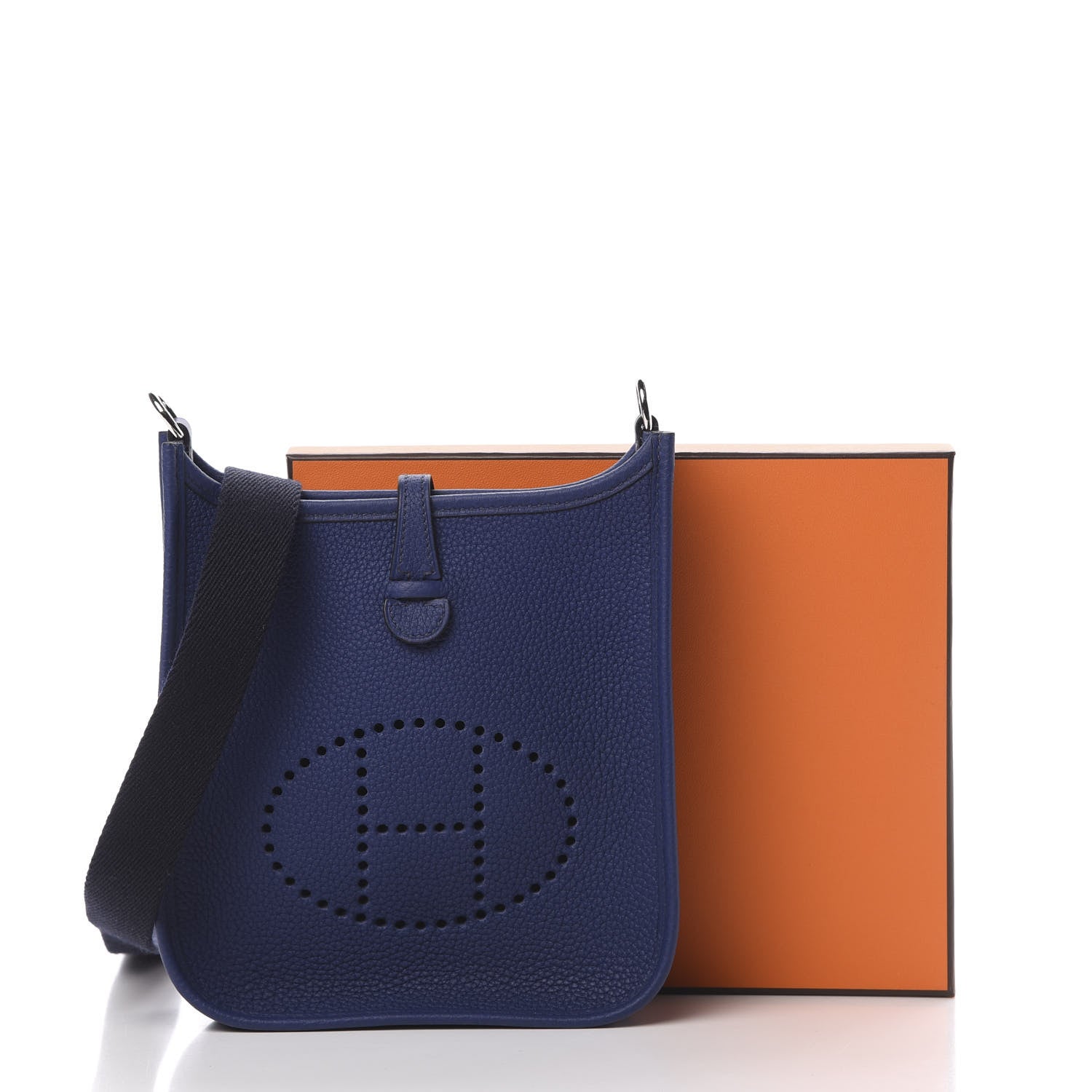 Hermes Taurillon Clemence Amazone Evelyne TPM Blue Saphir Blue Indigo 11 of 11