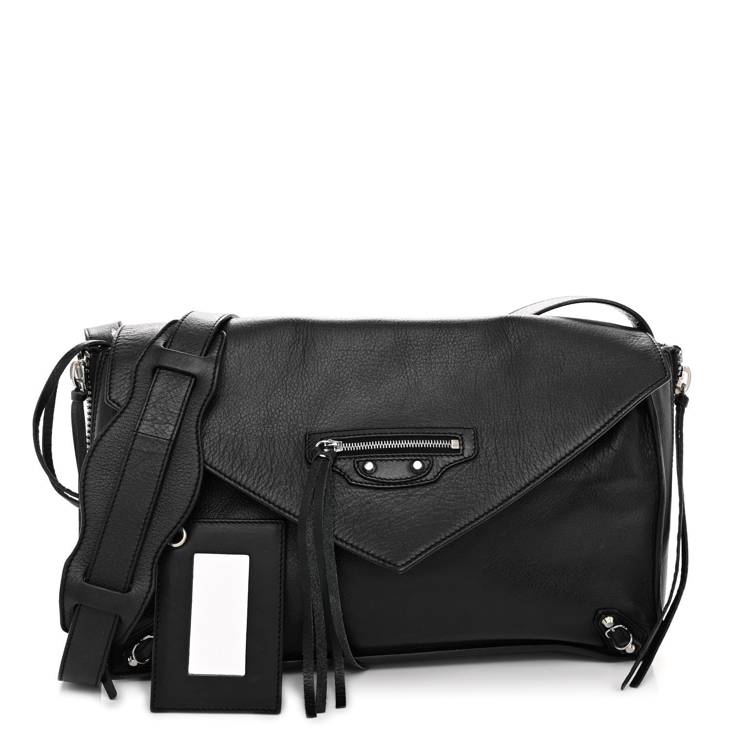Balenciaga Calfskin Papier Sight Clutch Black 1 of 11