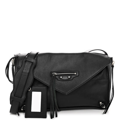 Balenciaga Calfskin Papier Sight Clutch Black 1 of 11