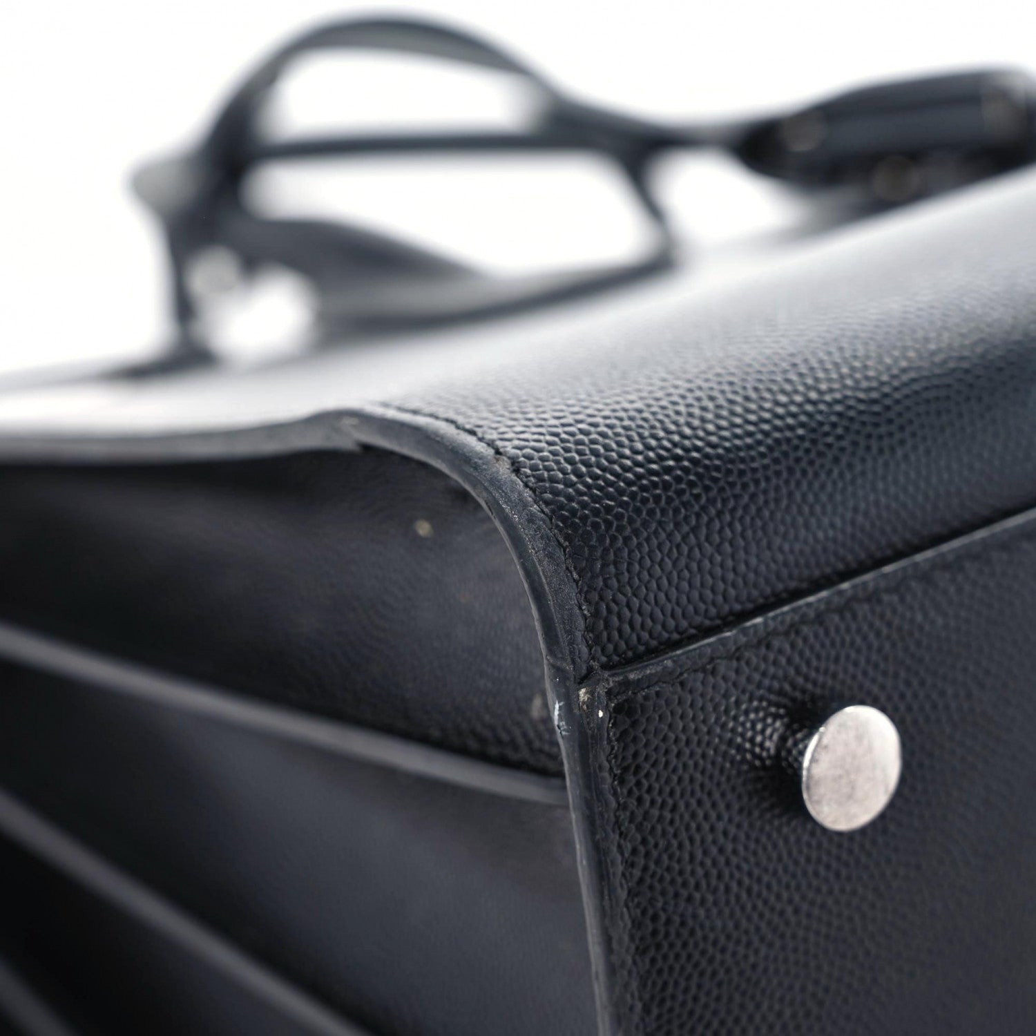 Saint Laurent Grained Calfskin Small Sac De Jour Black 12 of 28