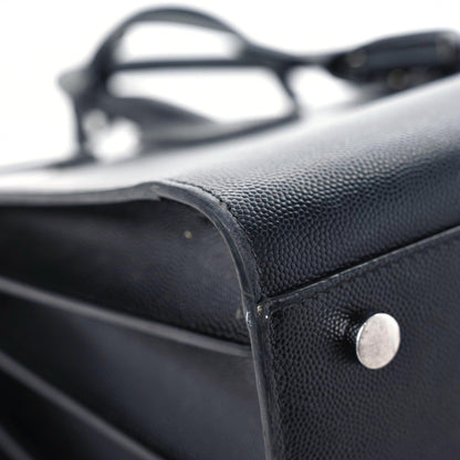 Saint Laurent Grained Calfskin Small Sac De Jour Black 12 of 28