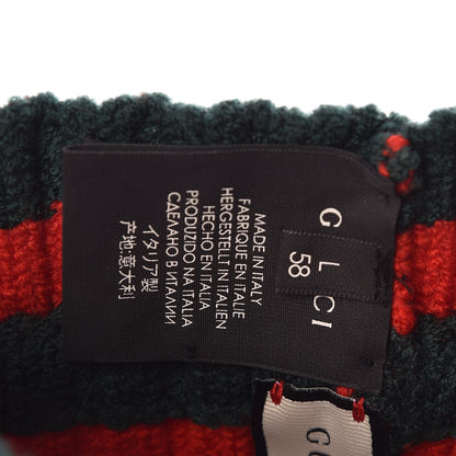 Gucci Wool Web Headband L Green Red 5 of 6