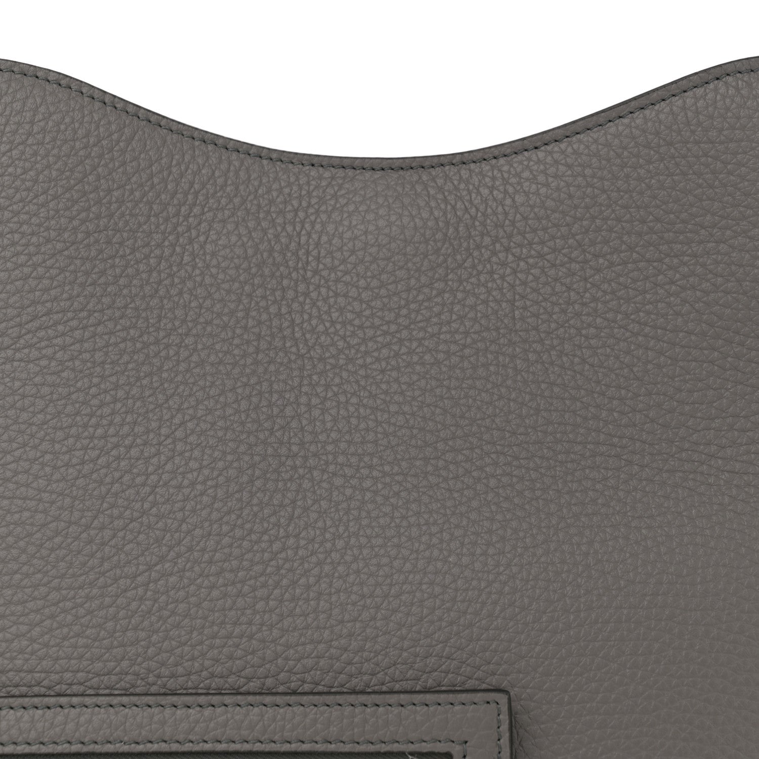 Tom Ford Pebbled Calfskin Small Alix Padlock Zip Hobo Bag Grey 8 of 12