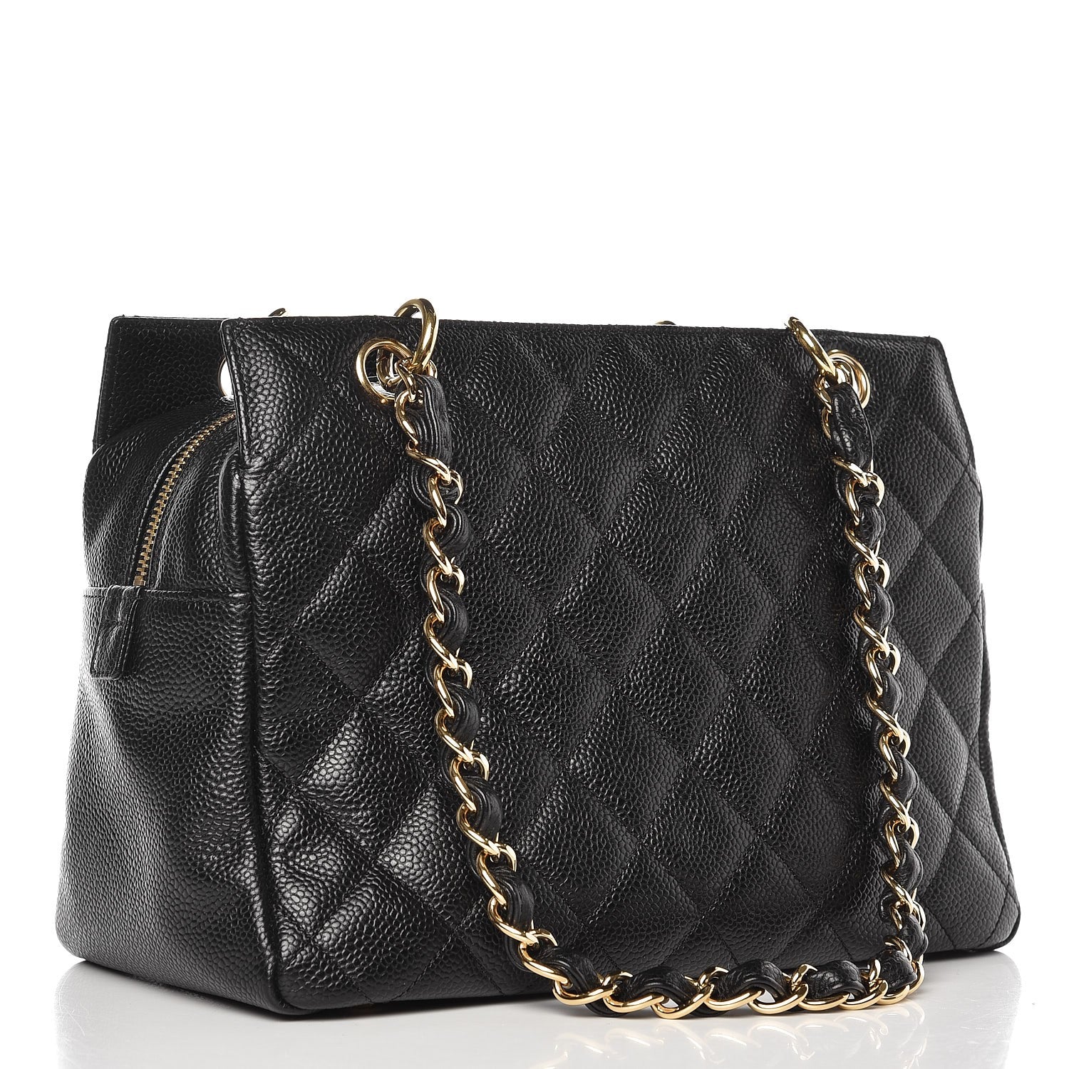 Chanel Caviar Quilted Petit Timeless Tote PTT Black 3 of 7