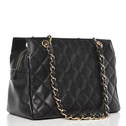 Chanel Caviar Quilted Petit Timeless Tote PTT Black 3 of 7