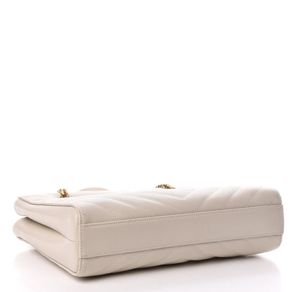 Saint Laurent Grain De Poudre Matelasse Chevron Small Tribeca Shopping Bag 4 of 12