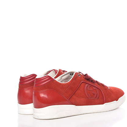 Gucci Nappa Moorea Mens Prince Interlocking G Sneakers 14.5 Rosso 4 of 13