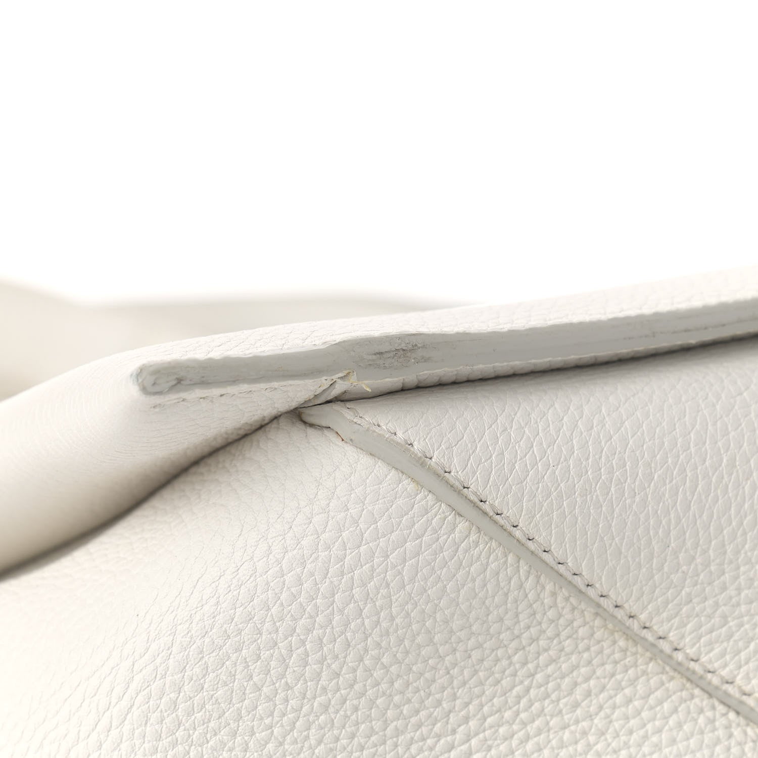 Celine Baby Grained Calfskin Small Tri-Fold Bag White 11 of 22