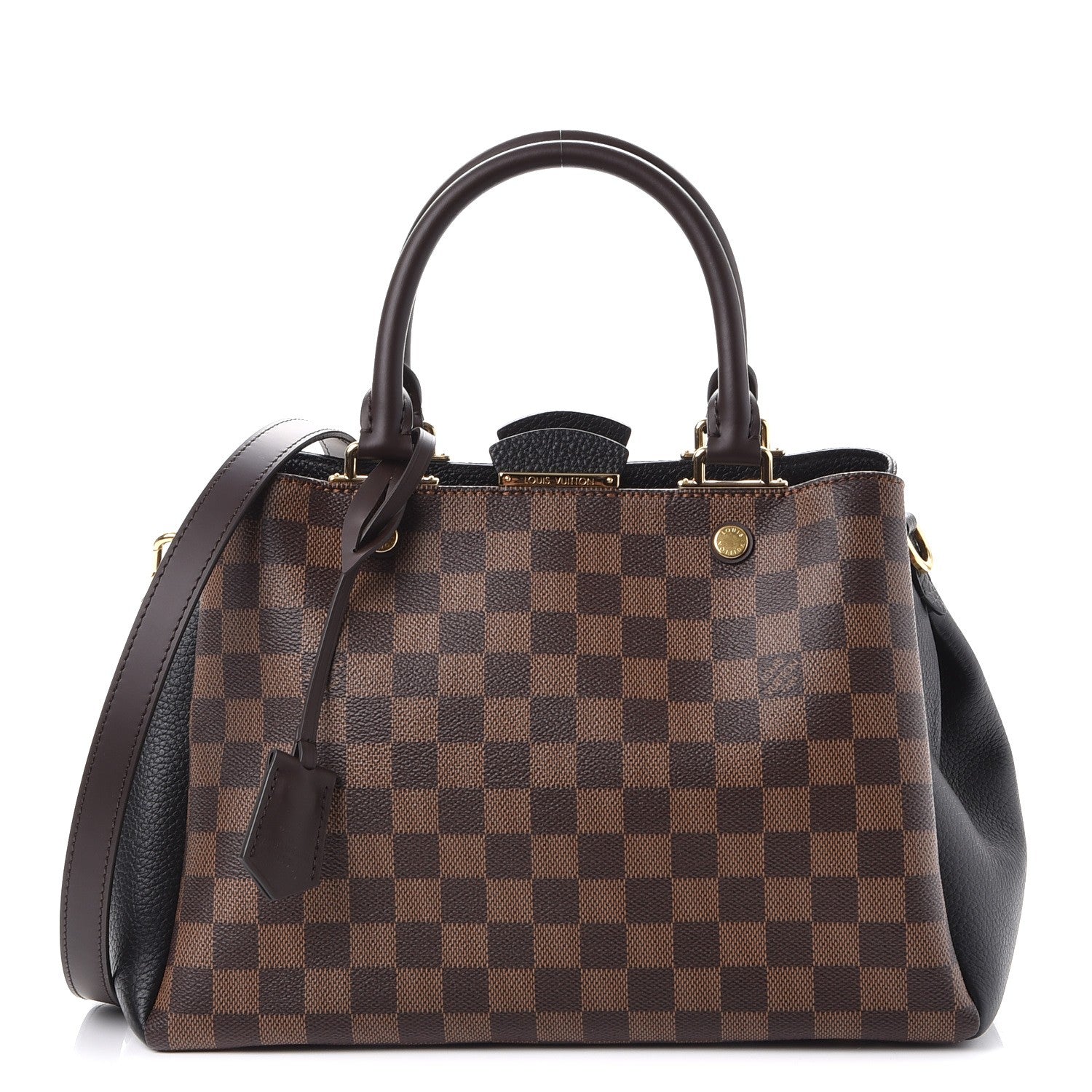 Louis Vuitton Damier Ebene Cuir Taurillon Brittany Black 1 of 8